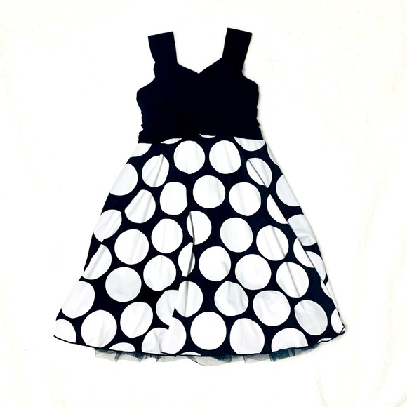 Black and White Polka Dot Dress - Picture 1 of 5